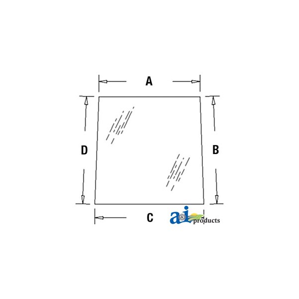 Glass, Rear, Upper 66" x46" x4"